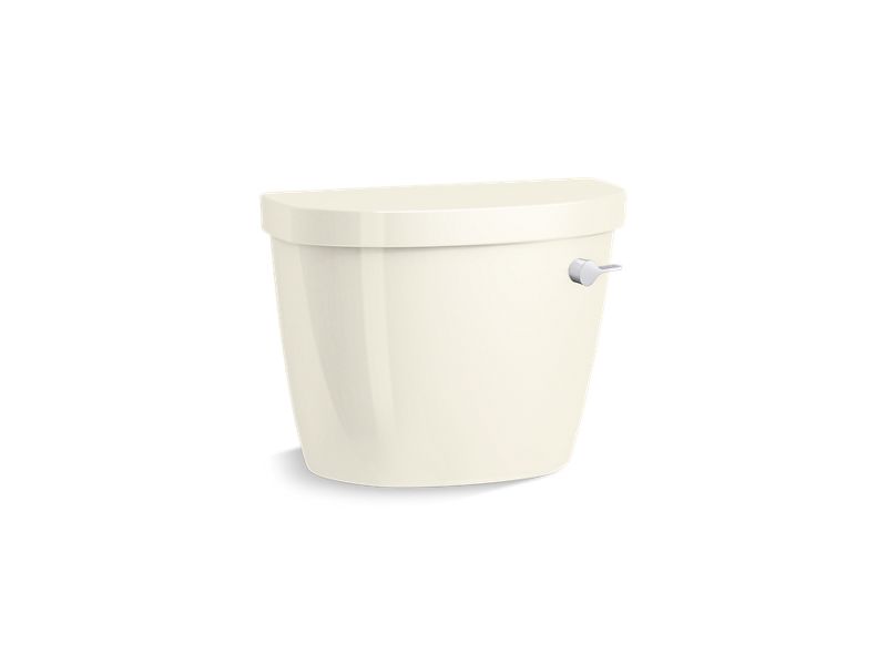 KOHLER K-31615-RA-96 Biscuit Cimarron 1.28 gpf toilet tank with right-hand trip lever