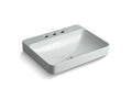 KOHLER Vox K-2660-8-95 Rectangle Vessel bathroom sink with widespread faucet holes
