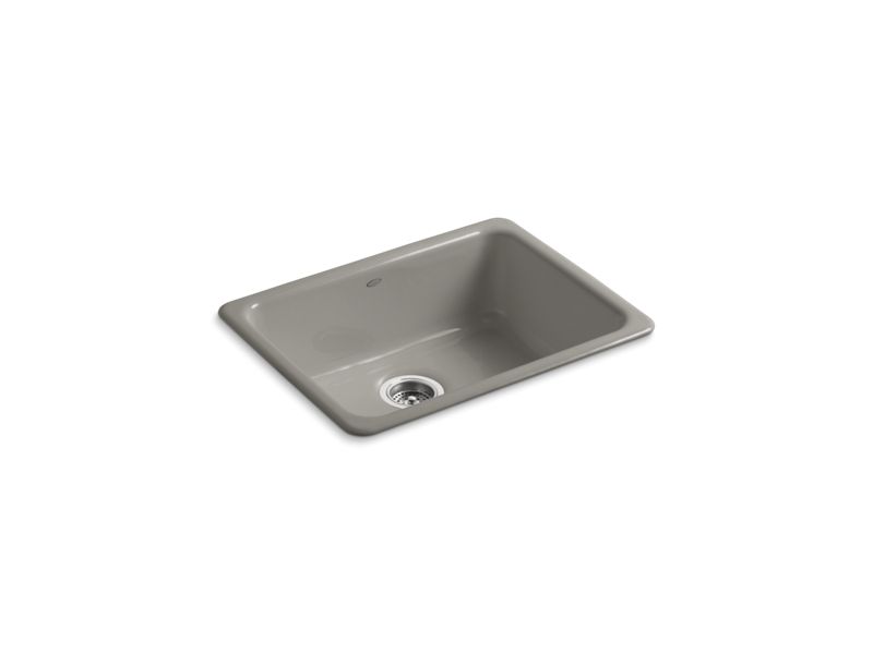 KOHLER K-6585-K4 Iron/Tones 24-1/4" x 18-3/4" x 8-1/4" Top-mount/undermount single-bowl kitchen sink