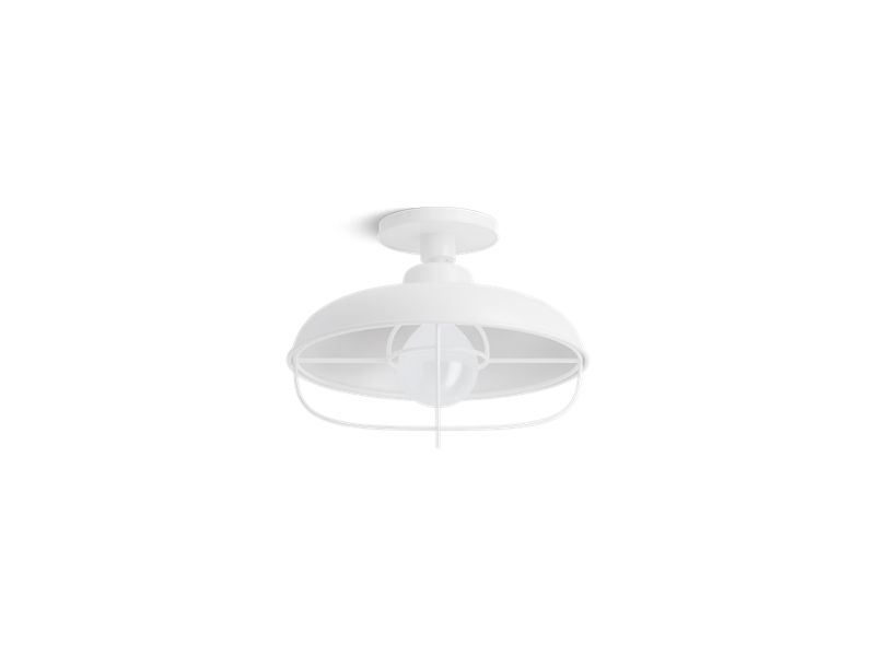 KOHLER K-23670-FM01-WHL Modern Farm 12" Flush-Mount In Matte White