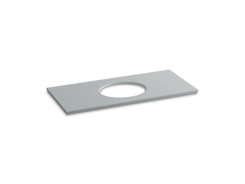 KOHLER K-5424-S36 Solid/Expressions 49" vanity-top with single Verticyl oval cutout