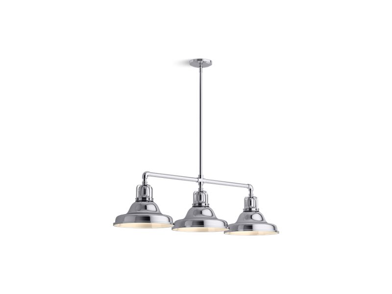 KOHLER K-32292-CH03-CPL Hauksbee 42" Linear Chandelier In Polished Chrome