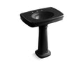KOHLER K-2347-8-7 Bancroft 30" pedestal bathroom sink with 8" widespread faucet holes