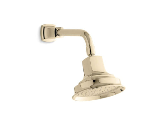 KOHLER K-16244-AK-AF Vibrant French Gold Margaux 2.5 gpm single-function showerhead with Katalyst air-induction technology