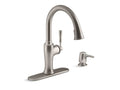 KOHLER K-R72247-SD-VS Vibrant Stainless Cardale Pull-down kitchen faucet