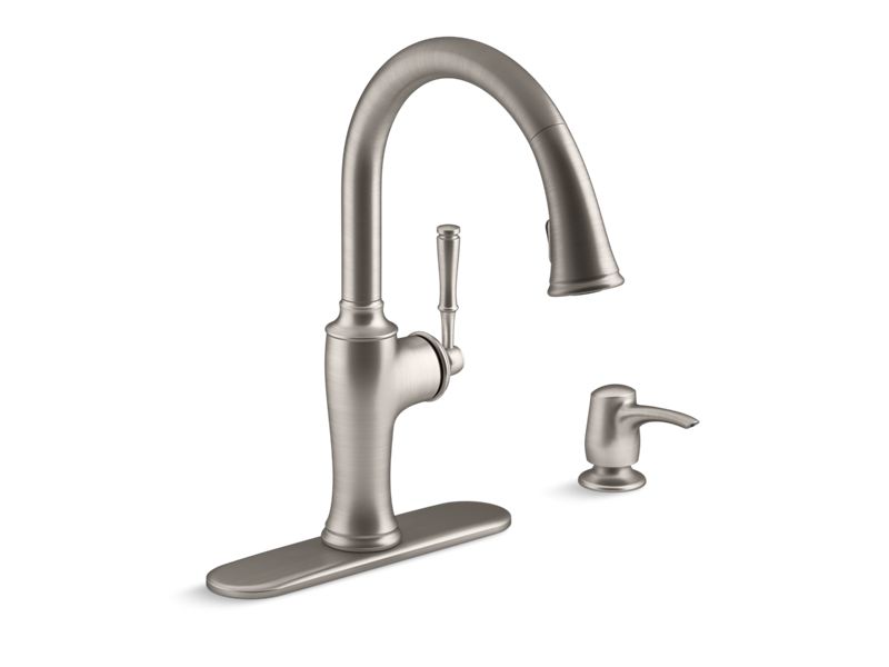 KOHLER K-R72247-SD-VS Vibrant Stainless Cardale Pull-down kitchen faucet