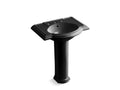 KOHLER K-2294-8-7 Devonshire 27" pedestal bathroom sink with 8" widespread faucet holes