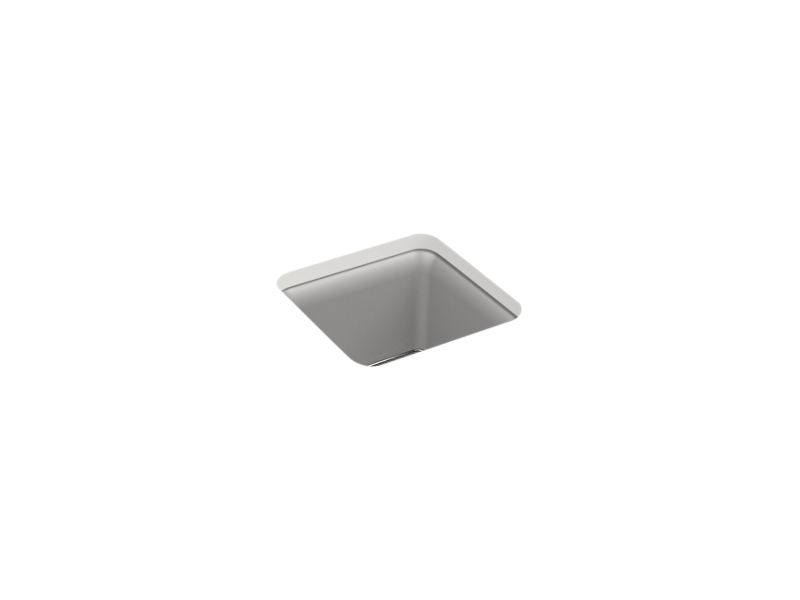 KOHLER K-8223-CM4 Matte Grey Cairn 15-1/2" undermount bar sink
