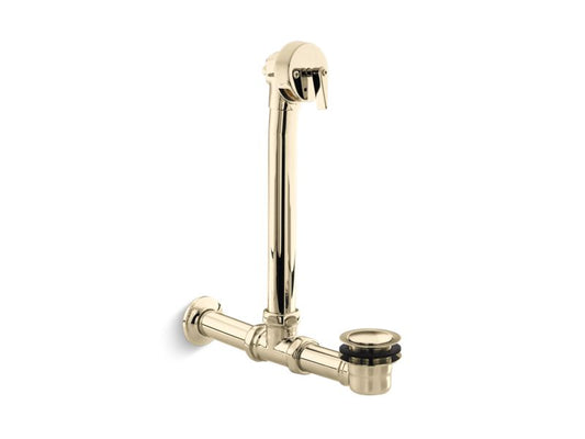 KOHLER K-7104-AF Vibrant French Gold Iron Works Exposed bath drain for above-the-floor installation