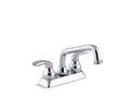 KOHLER K-15271-4-CP Coralais utility sink faucet with threaded spout and lever handles