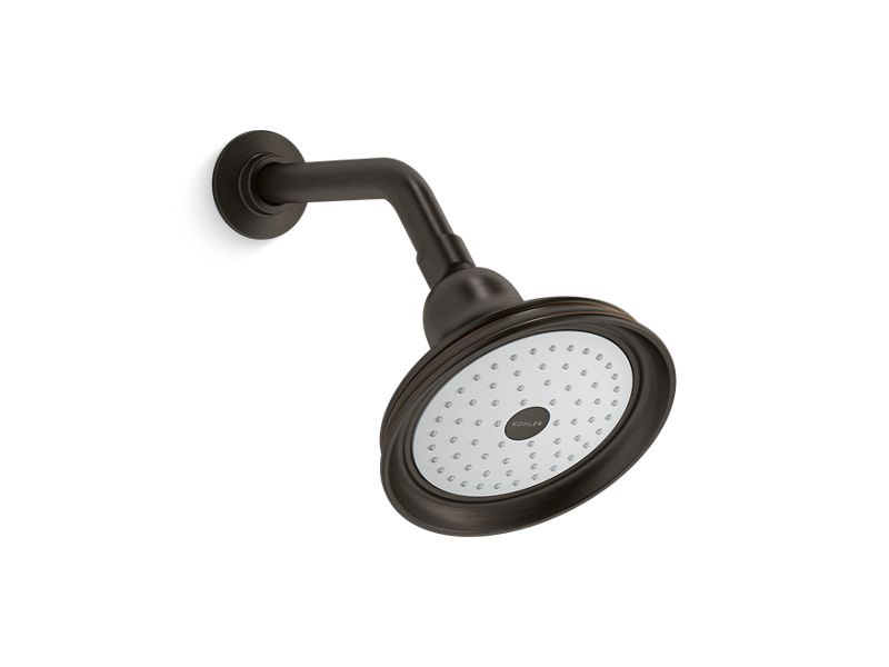 KOHLER K-10590-AK-2BZ Bancroft Single-Function Showerhead, 2.5 Gpm In Oil-Rubbed Bronze
