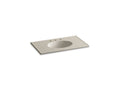 KOHLER Ceramic/Impressions K-2798-8-G85 Sandbar Impressions 37" Vitreous china vanity top with integrated oval sink