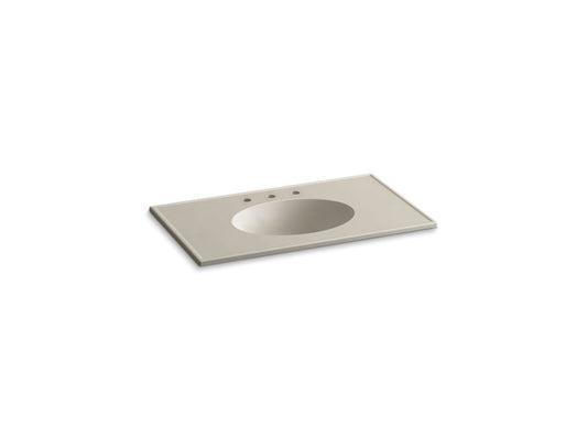 KOHLER Ceramic/Impressions K-2798-8-G85 Sandbar Impressions 37" Vitreous china vanity top with integrated oval sink