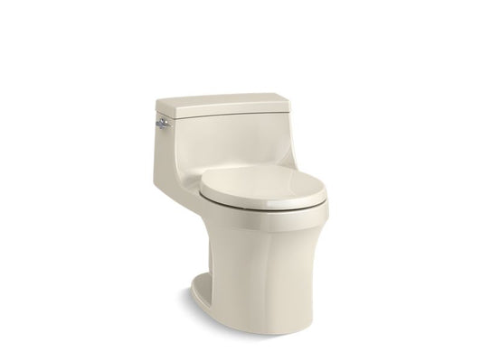 KOHLER K-4007-47 San Souci One-piece round-front 1.28 gpf toilet with slow close seat