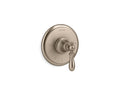 KOHLER K-T72769-9M-BV Vibrant Brushed Bronze Artifacts MasterShower temperature control valve trim with swing lever handle
