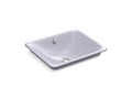 KOHLER K-5400-LG-GRL Iron Plains Rectangle Wading Pool bathroom sink with Lavender Grey painted underside