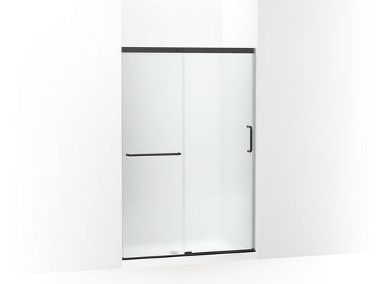 KOHLER K-707606-6D3-BL Matte Black Elate Sliding shower door, 70-1/2" H x 44-1/4 - 47-5/8" W, with 1/4" thick Frosted glass