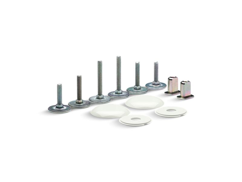 KOHLER K-5420-NY Clean Caps Low-Profile Toilet Bolt Caps In Dune