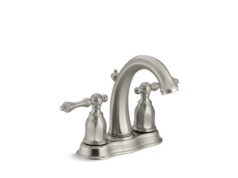 KOHLER K-13490-4-BN Kelston Centerset Bathroom Sink Faucet, 1.2 Gpm In Vibrant Brushed Nickel