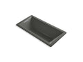 KOHLER K-1822-GHVB-58 Underscore 66" X 32" Drop-In Vibracoustic Bath With Heated Bubblemassage In Thunder Grey