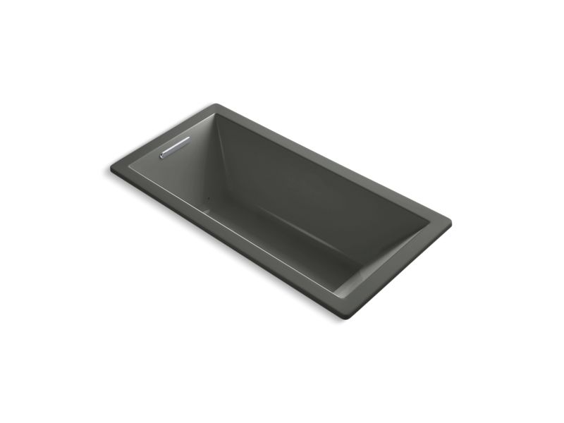 KOHLER K-1822-GHVB-58 Underscore 66" X 32" Drop-In Vibracoustic Bath With Heated Bubblemassage In Thunder Grey