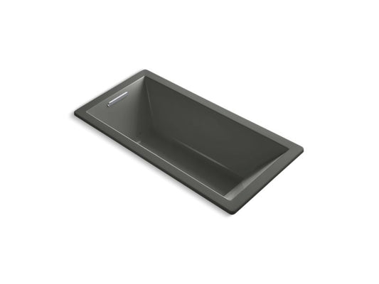 KOHLER K-1822-GHVB-58 Underscore 66" X 32" Drop-In Vibracoustic Bath With Heated Bubblemassage In Thunder Grey