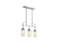 KOHLER K-22658-CH03-CPL Artifacts Three-light linear chandelier