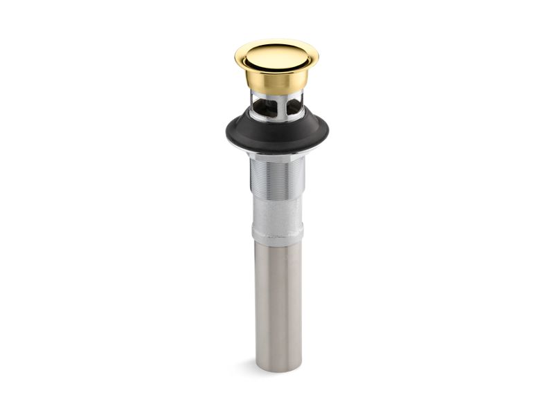 KOHLER K-7124-A-PB Vibrant Polished Brass Pop-up clicker drain