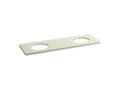 KOHLER K-5434-S35 Solid/Expressions 73" vanity-top with double Verticyl oval cutout