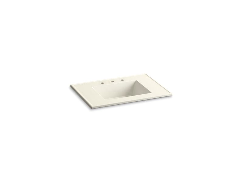 KOHLER Ceramic/Impressions K-2779-8-G83 Biscuit Impressions 31" Vitreous china vanity top with integrated rectangular sink