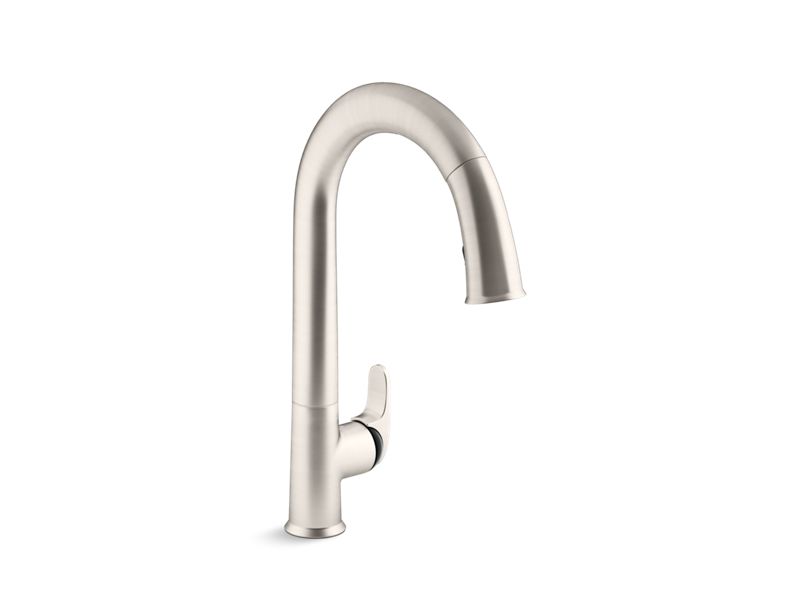 KOHLER K-72218-B7-VS Vibrant Stainless Sensate Touchless pull-down kitchen sink faucet with two-funtion sprayhead