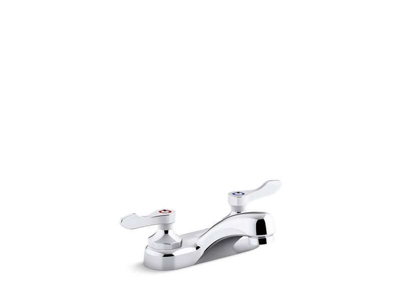 KOHLER K-400T20-4ANA-CP Polished Chrome Triton Bowe 0.5 gpm centerset bathroom sink faucet with aerated flow and lever handles, drain not included