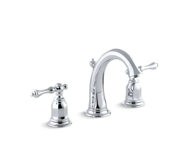 KOHLER K-13491-4-CP Polished Chrome Kelston Widespread bathroom sink faucet