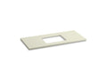KOHLER K-5458-S35 Solid/Expressions 49" vanity-top with single Verticyl rectangular cutout