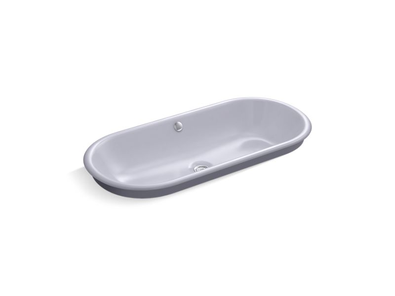 KOHLER K-20213-LG-GRL Iron Plains Capsule Drop-in/undermount vessel bathroom sink with Lavender Grey painted underside
