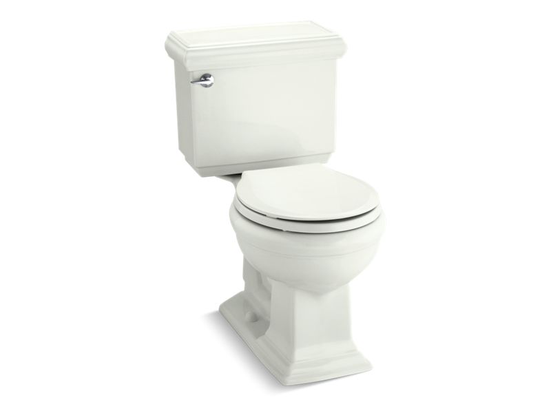 KOHLER K-3986-NY Memoirs Classic Two-Piece Round-Front Toilet, 1.28 Gpf In Dune