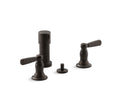 KOHLER K-10586-4-2BZ Bancroft Vertical Spray Bidet Faucet With Lever Handles In Oil-Rubbed Bronze