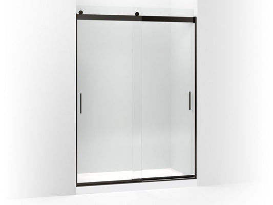 KOHLER K-706165-L-ABZ Levity Sliding shower door, 82" H x 56-5/8 - 59-5/8" W, with 5/16" thick Crystal Clear glass