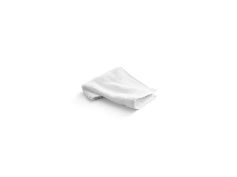 KOHLER K-31509-TE-0 Turkish Bath Linens washcloth with Terry weave, 13" x 13"