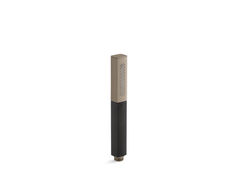 KOHLER K-45203-BV Shift Square 2.0 gpm multifunction handshower with Black handle