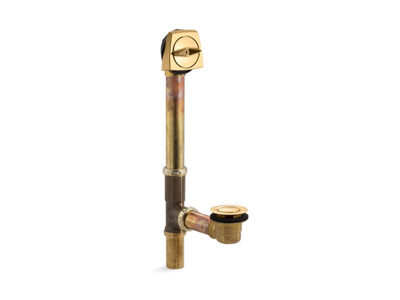 KOHLER Clearflo K-7160-TF-2MB Vibrant Brushed Moderne Brass 1-1/2" adjustable pop-up drain