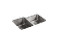 KOHLER K-3177-NA Undertone 31-1/2" x 20-7/8" x 9-1/2" Undermount large/medium double-bowl kitchen sink