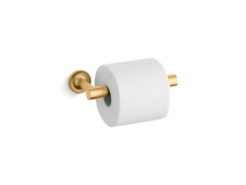 KOHLER K-14377-2MB Vibrant Brushed Moderne Brass Purist Pivoting toilet paper holder