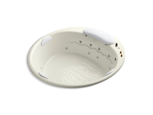 KOHLER K-1397-H3-96 RiverBath 75" x 75" drop-in whirlpool with heater without jet trim