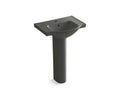 KOHLER Veer K-5266-1-58 Thunder Grey 21" rectangular pedestal bathroom sink
