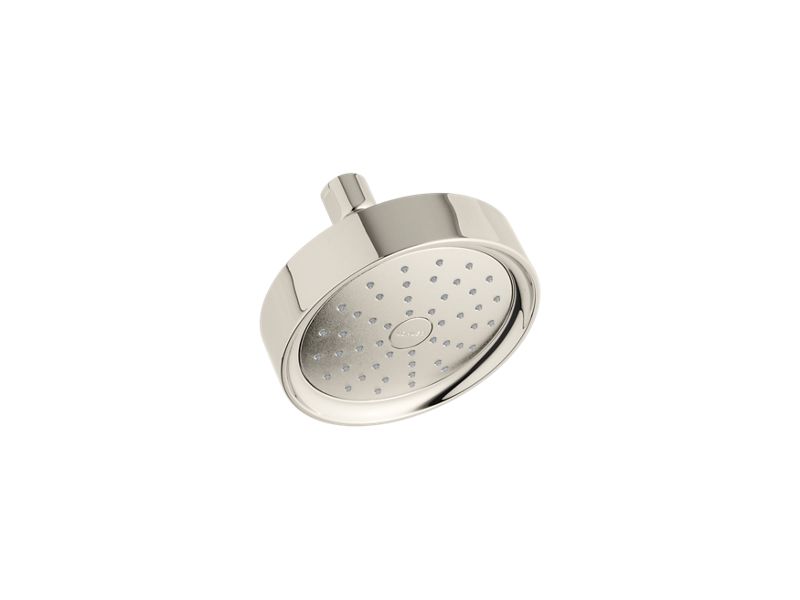 KOHLER K-939-G-SN Vibrant Polished Nickel Purist 1.75 gpm single-function showerhead with Katalyst air-induction technology