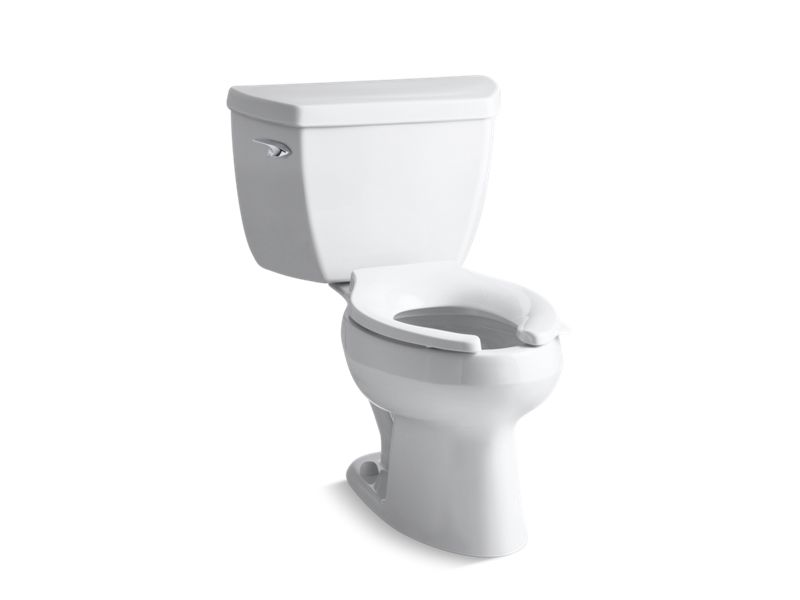 KOHLER Wellworth Classic K-3531-T-0 White Classic Two-piece elongated toilet, 1.0 gpf