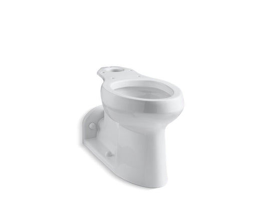 KOHLER K-4305-L-0 White Barrington Toilet bowl with bedpan lugs, less seat