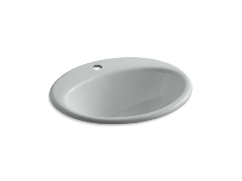 KOHLER K-2905-1-95 Farmington Drop-in bathroom sink with single faucet hole