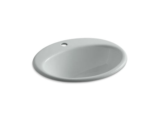 KOHLER K-2905-1-95 Farmington Drop-in bathroom sink with single faucet hole